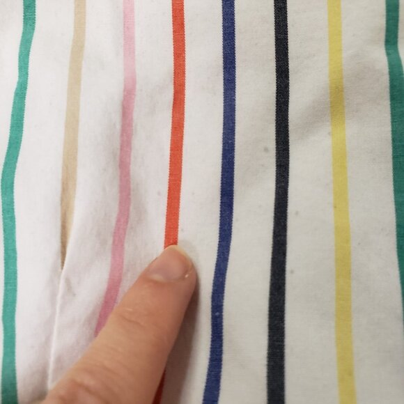 J Crew Womens Rainbow Stripe Tiered Maxi Dress Size 10 Preppy Vacation Stretch - Picture 11 of 16